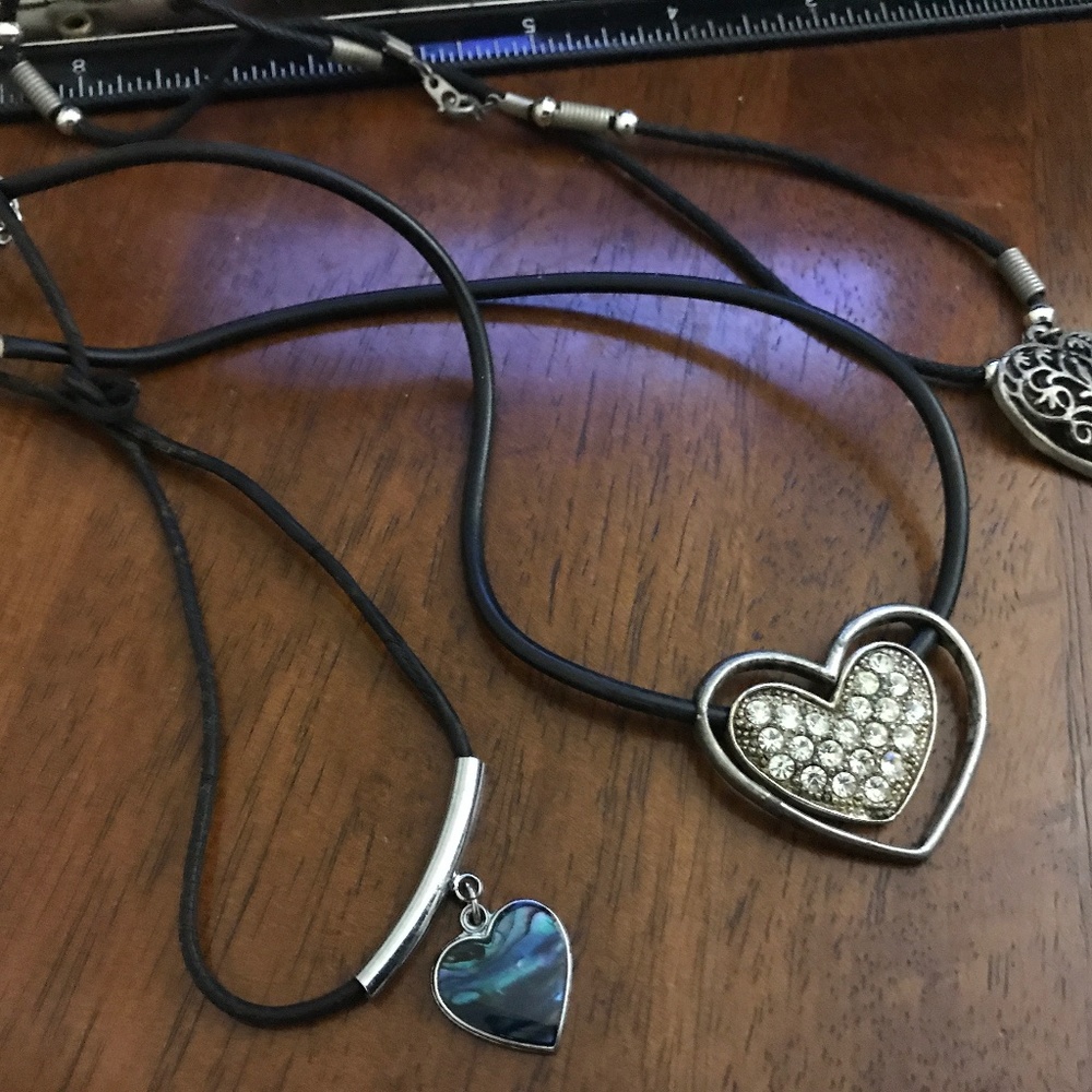 Heart necklace lot